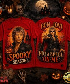 Bon Jovi Halloween Moon Vampire Portrait Spooky Season 3D Shirt , Music Fans Shirt Bon Jovi Halloween Moon Vampire Portrait Spooky Season 3D Shirt