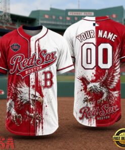 Boston Red Sox 2026 MLB Eagle America Personalized Baseball Jersey , MLB Team Baseball Jersey Boston Red Sox 2026 Mlb Eagle America Personalized Baseball Jersey