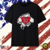 Boston Red Sox heart ripped chest MLB baseball T Shirt , Trendy 2D Print Shirt 2 Boston Red Sox heart ripped chest MLB baseball T Shirt , Trendy 2D Print Shirt Boston Red Sox Heart Ripped Chest Mlb Baseball T Shirt