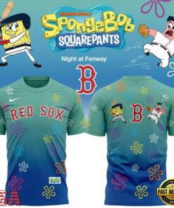 Boston Red Sox x SpongeBob SquarePants Night at Fenway 2026 T Shirt, Trending Music 3D Tee Boston Red Sox X Spongebob Squarepants Night AT Fenway 2026 T Shirt