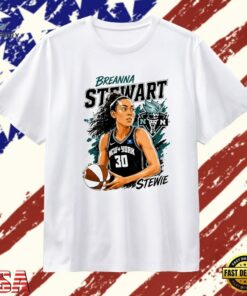 Breanna Stewart New York Liberty Stewie 30 T Shirt , Trendy 2D Print Shirt Breanna Stewart New York Liberty Stewie 30 T Shirt