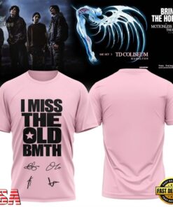 Bring Me the Horizon Music Signature 2026 Pink Design T Shirt, Trending Music 3D Tee Bring ME The Horizon Music Signature 2026 Pink Design T Shirt