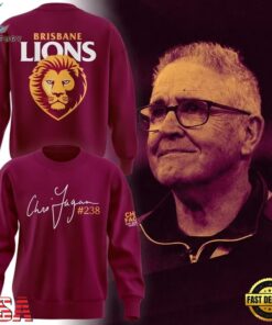 Brisbane Lions Chris Fagan Milestone Signature 2026 Sweatshirt , Viral 3D Graphic Tee Brisbane Lions Chris Fagan Milestone Signature 2026 Sweatshirt