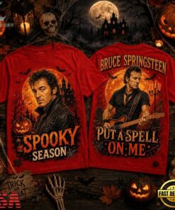 Bruce Springsteen Halloween Moon Jack O Lantern Spooky Season 3D Shirt , Music Fans Shirt Bruce Springsteen Halloween Moon Jack O Lantern Spooky Season 3D Shirt