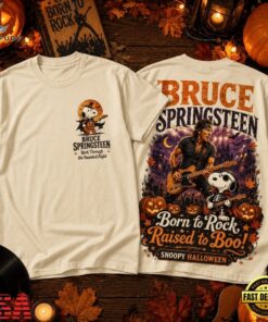 Bruce Springsteen Snoopy Halloween Rock 3D Shirt, Trending Music 3D Tee Bruce Springsteen Snoopy Halloween Rock 3D Shirt