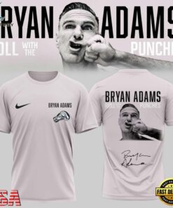 Bryan Adams Roll With The Punches Tour 2026 27 Signature 3D Shirt, Trending Music 3D Tee Bryan Adams Roll With The Punches Tour 2026 27 Signature 3D Shirt