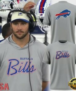Buffalo Bills Grey Script Logo 2026 T Shirt, Viral 3D Graphic Tee Buffalo Bills Grey Script Logo 2026 T Shirt