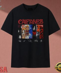 Caifanes Rock En Espanol Album Covers Signatures Vintage T Shirt , Music 2D Graphic Tee Caifanes Rock EN Espanol Album Covers Signatures Vintage T Shirt