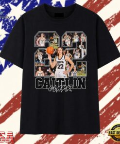 Caitlin Clark 22 Iowa Basketball Photo Collage Vintage Graphic T Shirt, Trendy 2D Print Shirt Caitlin Clark 22 Iowa Basketball Photo Collage Vintage Graphic T Shirt
