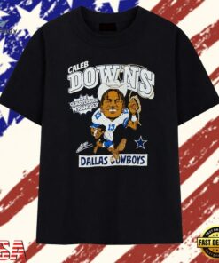 Caleb Downs The Quarterback Wrangler Dallas Cowboys T Shirt , Trendy 2D Print Shirt Caleb Downs The Quarterback Wrangler Dallas Cowboys T Shirt