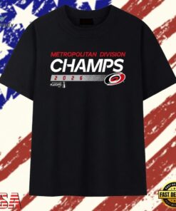 Carolina Hurricanes 2026 Metropolitan Division Champions T Shirts , Trendy 2D Print Shirt Carolina Hurricanes 2026 Metropolitan Division Champions T Shirts