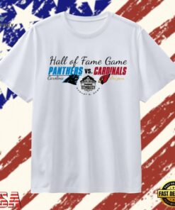 Carolina Panthers Vs Arizona Cardinals Hall of Fame Game 2026 Vintage T Shirt , Trendy 2D Print Shirt Carolina Panthers VS Arizona Cardinals Hall OF Fame Game 2026 Vintage T Shirt