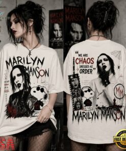 Chaos Dressed as Order Marilyn Manson 3D Shirt , Music Fans Shirt Chaos Dressed AS Order Marilyn Manson 3D Shirt