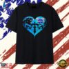 Charlotte Hornets x Carolina Panthers skulls face to face heart shape distressed T Shirt , Trendy 2D Print Shirt Charlotte Hornets X Carolina Panthers Skulls Face TO Face Heart Shape Distressed T Shirt