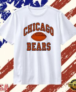 Chicago Bears football team logo NFL T Shirt, Trendy 2D Print Shirt Chicago Bears Football Team Logo Nfl T Shirt