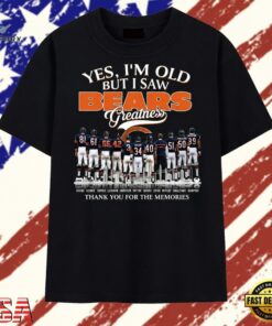 Chicago Bears Greatness Legends Signatures Vintage Graphic T Shirt , Trendy 2D Print Shirt Chicago Bears Greatness Legends Signatures Vintage Graphic T Shirt