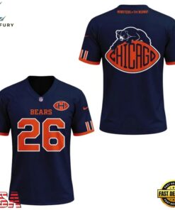 Chicago Bears Inspired by the past Built for the future Exclusives 2026 Football Jersey, Viral 3D Graphic Tee Chicago Bears Inspired BY The Past Built For The Future Exclusives 2026 Football Jersey