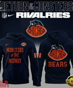 Chicago Bears NFL Return Of The Monsters 2026 Hoodie, Viral 3D Graphic Tee Chicago Bears Nfl Return OF The Monsters 2026 Hoodie