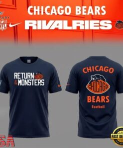 Chicago Bears NFL Return Of The Monsters 2026 Limited Edition 3D Shirt, Viral 3D Graphic Tee Chicago Bears Nfl Return OF The Monsters 2026 Limited Edition 3D Shirt