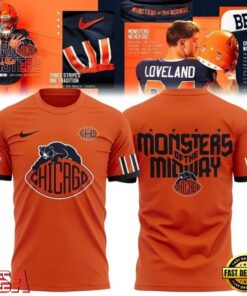 Chicago Bears NFL Return Of The Monsters 2026 Orange T Shirt, Viral 3D Graphic Tee Chicago Bears Nfl Return OF The Monsters 2026 Orange T Shirt