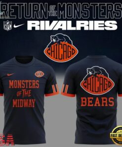 Chicago Bears NFL Return Of The Monsters 2026 T Shirt, Viral 3D Graphic Tee Chicago Bears Nfl Return OF The Monsters 2026 T Shirt