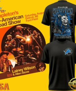 Chris Stapleton Show x Detroit Lions 2026 Black 3D Shirt , Music Fans Shirt Chris Stapleton Show X Detroit Lions 2026 Black 3D Shirt
