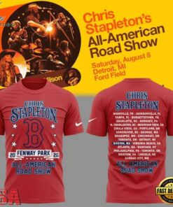 Chris Stapleton x Boston Red Sox All American Road Show 2026 T Shirt , Trending Music 3D Tee Chris Stapleton X Boston Red Sox All American Road Show 2026 T Shirt