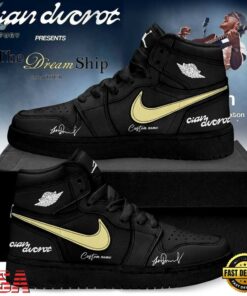 Cian Ducrot The Dream Ship Tour 2026 Signature Black Air Jordan 1 Shoes , Music AJ1 Sneakers Cian Ducrot The Dream Ship Tour 2026 Signature Black Air Jordan 1 Shoes