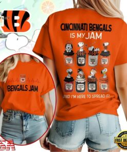 Cincinnati Bengals NFL Jam Snoopy Peanuts Football Fan 3D Shirt, Sports Fans 3D Shirt Cincinnati Bengals Nfl Jam Snoopy Peanuts Football Fan 3D Shirt