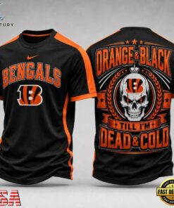 Cincinnati Bengals NFL Till I’m Dead Forever Skull Fan Pride 3D Shirt, Sports Fans 3D Shirt Cincinnati Bengals Nfl Till I M Dead Forever Skull Fan Pride 3D Shirt