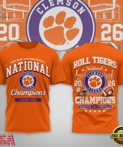 Clemson Tigers NCAA Road to Glory 2026 Football Champions 3D Shirt , NCAA 3D Graphic Tee Clemson Tigers Ncaa Road TO Glory 2026 Football Champions 3D Shirt