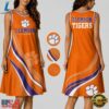 Clemson Tigers NCAA Team Pride Women's Sleeveless Dress, NCAA Women Summer Dress Clemson Tigers Ncaa Team Pride Women S Sleeveless Dress