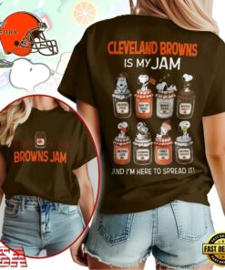 Cleveland Browns NFL Jam Snoopy Peanuts Football Fan 3D Shirt, Sports Fans 3D Shirt Cleveland Browns Nfl Jam Snoopy Peanuts Football Fan 3D Shirt