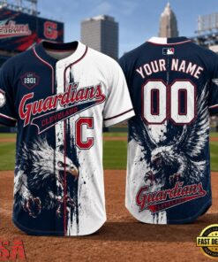 Cleveland Guardians 2026 MLB Eagle America Personalized Baseball Jersey, MLB Team Baseball Jersey Cleveland Guardians 2026 Mlb Eagle America Personalized Baseball Jersey