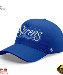Cleveland Sirens 2028 WNBA Primary Logo Blue Cap , Fashion Baseball Cap Cleveland Sirens 2028 Wnba Primary Logo Blue Cap