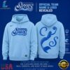 Cleveland Sirens 2028 WNBA Primary Logo Erie Blue Hoodie
