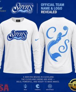Cleveland Sirens 2028 WNBA Primary Logo Long Sleeve Shirt