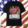 Clinched 2026 WNBA Playoffs All Stars Graphic T Shirt, Trendy 2D Print Shirt Clinched 2026 Wnba Playoffs All Stars Graphic T Shirt