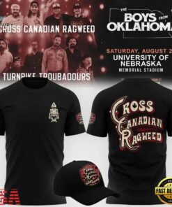 Cross Canadian Ragweed x Nebraska 2026 Blac T Shirt, Trending Music 3D Tee Cross Canadian Ragweed X Nebraska 2026 Blac T Shirt