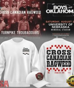 Cross Canadian Ragweed x Nebraska 2026 White Sweatshirt, Trending Music 3D Tee Cross Canadian Ragweed X Nebraska 2026 White Sweatshirt
