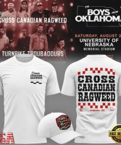 Cross Canadian Ragweed x Nebraska 2026 White T Shirt, Trending Music 3D Tee Cross Canadian Ragweed X Nebraska 2026 White T Shirt