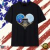 Dallas Cowboys and North Carolina Tar Heels heart to head helmet football T Shirt , Trendy 2D Print Shirt Dallas Cowboys And North Carolina Tar Heels Heart TO Head Helmet Football T Shirt