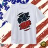 Dallas Cowboys and Wisconsin Badgers ripped skin logo T Shirt, Trendy 2D Print Shirt Dallas Cowboys And Wisconsin Badgers Ripped Skin Logo T Shirt