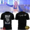 Dallas Cowboys Dolly Parton Signature Black T Shirt, Trending Music 3D Tee Dallas Cowboys Dolly Parton Signature Black T Shirt
