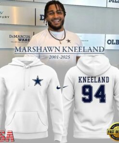 Dallas Cowboys In Memoriam Marshawn Kneeland White Hoodie Shirt, Viral 3D Graphic Tee Dallas Cowboys IN Memoriam Marshawn Kneeland White Hoodie Shirt