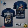 Dallas Cowboys NFL 9 11 25th Anniversary Never Forget Memorial 3D T Shirt, Sports Fans 3D Shirt Dallas Cowboys Nfl 9 11 25th Anniversary Never Forget Memorial 3D T Shirt