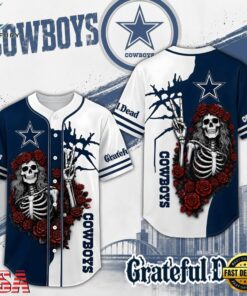 Dallas Cowboys NFL Game Day Grateful Dead Baseball Jersey Shirt, NFL Baseball Shirt Dallas Cowboys Nfl Game Day Grateful Dead Baseball Jersey Shirt