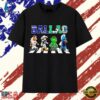 Dallas Rangers Cowboys Stars and Mavericks mascot road on corsswark T Shirt, Trendy 2D Print Shirt Dallas Rangers Cowboys Stars And Mavericks Mascot Road ON Corsswark T Shirt