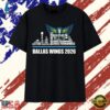 Dallas Wings 2026 Skyline Roster Word Art Basketball T Shirt , Trendy 2D Print Shirt Dallas Wings 2026 Skyline Roster Word Art Basketball T Shirt