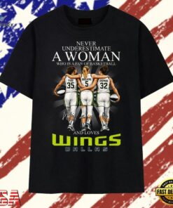 Dallas Wings Fan Shirt, Never Underestimate A Woman Who Loves Basketball T Shirt , Trendy 2D Print Shirt Dallas Wings Fan Shirt Never Underestimate A Woman Who Loves Basketball T Shirt